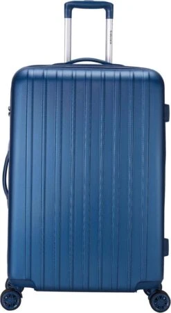 Decent Tranporto-One Grote Koffer - 76 Cm - TSA Slot - Dark Blue