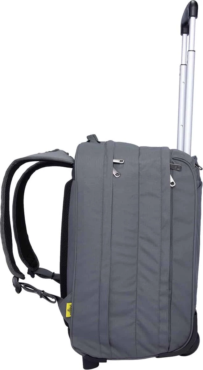 NOMAD® Boarding Rugzak Trolley 26L Grijs | Reistas Met Wielen | Handbagage Laptopvak | 35x30x52cm Rugzaktrolley Volwassenen 2 NOMAD® Boarding Rugzak Trolley 26L Grijs | Reistas Met Wielen | Handbagage Laptopvak | 35x30x52cm Rugzaktrolley Volwassenen