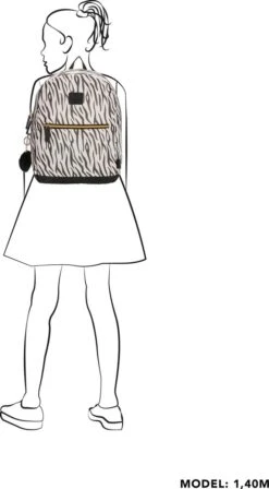 Beagles Originals Cool Originals Rugzak 13,3 Inch (29,4x16,6 Cm.) - Tijger Wit -Reisbagage Winkel 662x1200 7