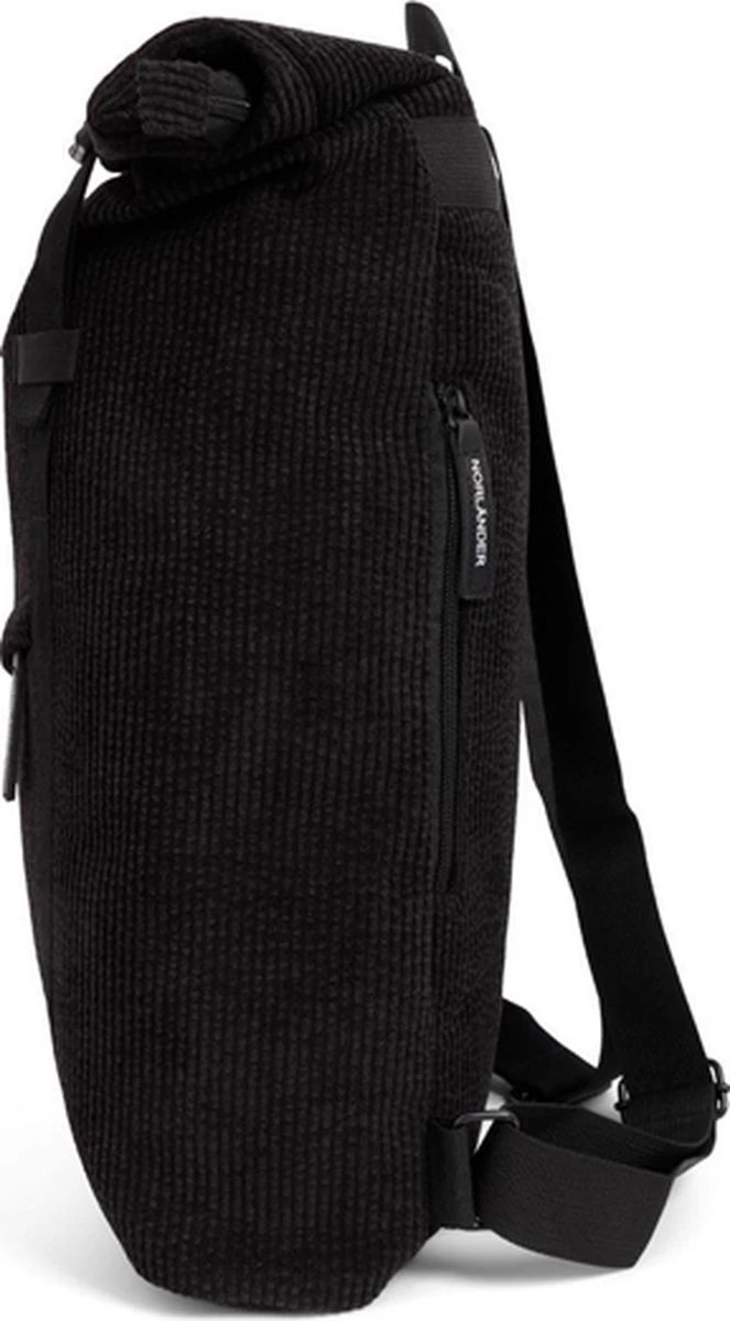 Norlander Vintage Ribbel Rugzak - Zwart - Corduroy - 28 Liter 5 Norlander Vintage Ribbel Rugzak - Zwart - Corduroy - 28 Liter - Afbeelding 3