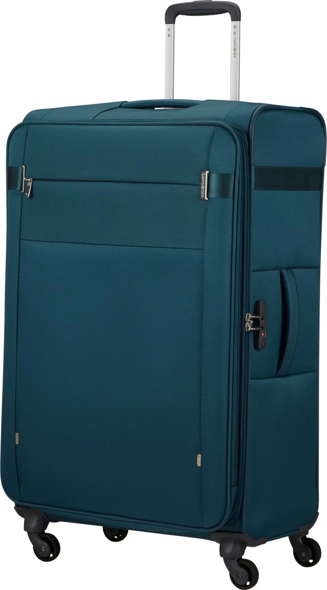 Samsonite Reiskoffer - Citybeat Spinner 78/29 Uitbreidbaar - Petrol Blue 3 Samsonite Reiskoffer - Citybeat Spinner 78/29 Uitbreidbaar - Petrol Blue