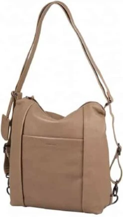 Burkely Just Jolie Dames Rugtas Hobo - Taupe -Reisbagage Winkel 682x1200 3