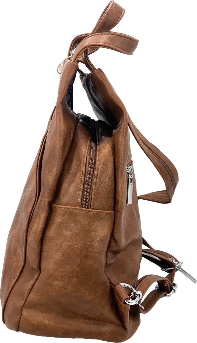 'The Triangle Bag' Cognac 4 'The Triangle Bag' Cognac - Afbeelding 2