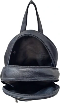 Rugzak Soepele Zwarte PU-Leer -Reisbagage Winkel 694x1200 10