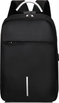 Merkloos Rugzak Anti-diefstal / 40x28x14cm (20l)/ Laptop 15,6 Inch / USB-oplaadpoort / Zwart / Powerbank (20mAh) -Reisbagage Winkel 694x1200 9