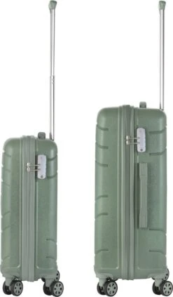 TravelZ Big Bars Kofferset - Trolleyset TSA 2-delig - Handbagage En Groot - Olijf -Reisbagage Winkel 701x1200 8