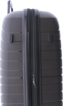 Gladiator Kick-Off Grote Koffer Expandable -76 Cm - 99/125 Liter - Eco Friendly Recyclebaar PP - Donkergrijs -Reisbagage Winkel 712x1200 2