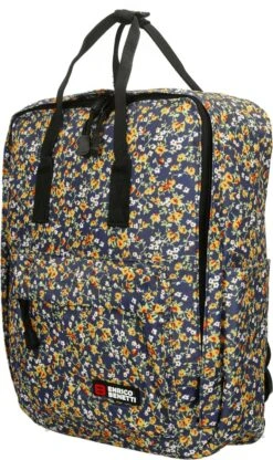 Enrico Benetti San Jose Rugzak - 13" Laptop - 10.5 Liter - 46212 - Blauw Met Madeliefjes -Reisbagage Winkel 712x1200 5
