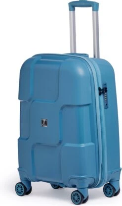 ©TROLLEYZ - Venice No.10 - Trolley - 55cm Met TSA Slot - Dubbele Wielen - 360° Spinners - 100% Polypropyleen - Handbagage Koffer In Ice Blue -Reisbagage Winkel 713x1200 4