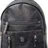 Rugzak Soepele Zwarte PU-Leer