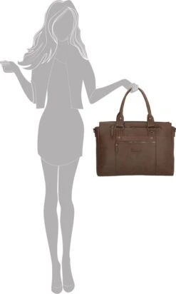 Enrico Benetti Nikki 66518 Laptoptas Met 14" Laptopvak En Tabletvak - Bruin 18 Enrico Benetti Nikki 66518 Laptoptas Met 14" Laptopvak En Tabletvak - Bruin -Reisbagage Winkel 719x1200 5