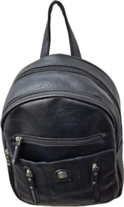 Rugzak Soepele Zwarte PU-Leer -Reisbagage Winkel 719x1200 9