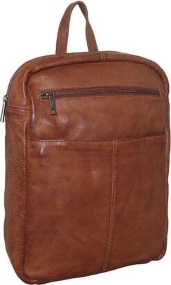 Bear Design Tiffany Leren Rugzak - Cognac -Reisbagage Winkel 720x1200 11