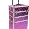 Beautycase / Beautykoffer / Trolley - Aluminium Roze 3D - Bekleed Met Een Hoge Kwaliteit Zwart Fluweel - 8 Wielen - Kapper - Tattoo - Nagel - Visagie - Make-up - Cosmetica - Schmink - Beauty Case / Beauty Koffer -Reisbagage Winkel 725x1200 14