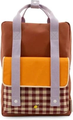 Sticky Lemon Gingham Backpack Large Chocolate Sundae Daisy Yellow Mauve Lilac 15 Sticky Lemon Gingham Backpack Large Chocolate Sundae Daisy Yellow Mauve Lilac -Reisbagage Winkel 729x1200 2