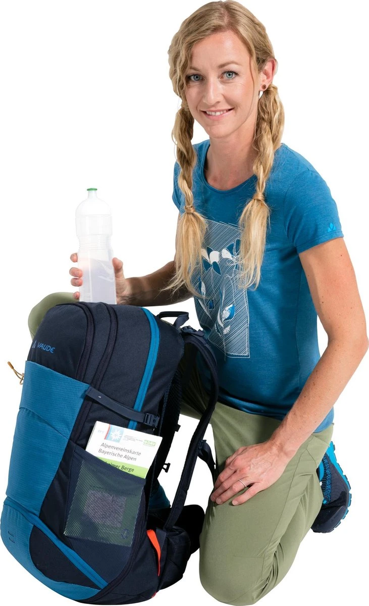 VAUDE Wizard 30+4 Rugzak - Kingfisher - 1,320 Kg - 30+4 L - ErgoShape-schouderbanden Voor Optimale Bewegingsvrijheid - Gepolsterde Heupband Met Vakje 9 VAUDE Wizard 30+4 Rugzak - Kingfisher - 1,320 Kg - 30+4 L - ErgoShape-schouderbanden Voor Optimale Bewegingsvrijheid - Gepolsterde Heupband Met Vakje - Afbeelding 7