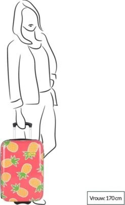 BHPPY - Pretty Pineapple - Handbagage (55 Cm) -Reisbagage Winkel 735x1200 1