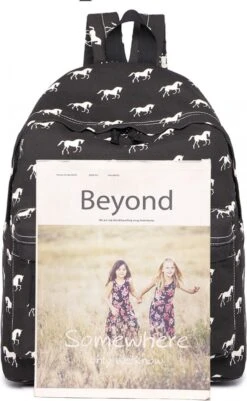 Miss Lulu Rugzak - Schooltas - Schoolrugzak Paarden - Premium Kwaliteit - Zwart (e1401h Bk) 14 Miss Lulu Rugzak - Schooltas - Schoolrugzak Paarden - Premium Kwaliteit - Zwart (e1401h Bk) -Reisbagage Winkel 739x1200 4