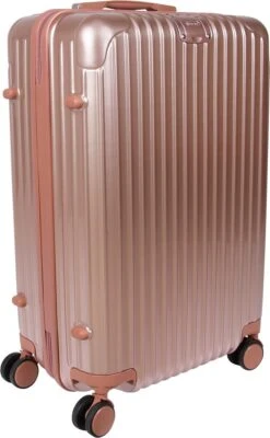Royal Swiss - Kofferset - Cijferslot- Lichtgewicht Koffer - 4 Wielen- Rosé Gold -Reisbagage Winkel 741x1200 3