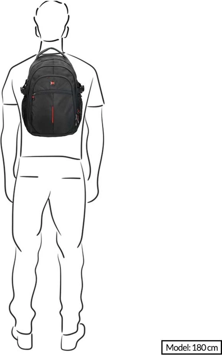 Enrico Benetti Cornell 47081 Laptoprugzak 15,6 Inch Laptopvak - Zwart 4 Enrico Benetti Cornell 47081 Laptoprugzak 15,6 Inch Laptopvak - Zwart - Afbeelding 2