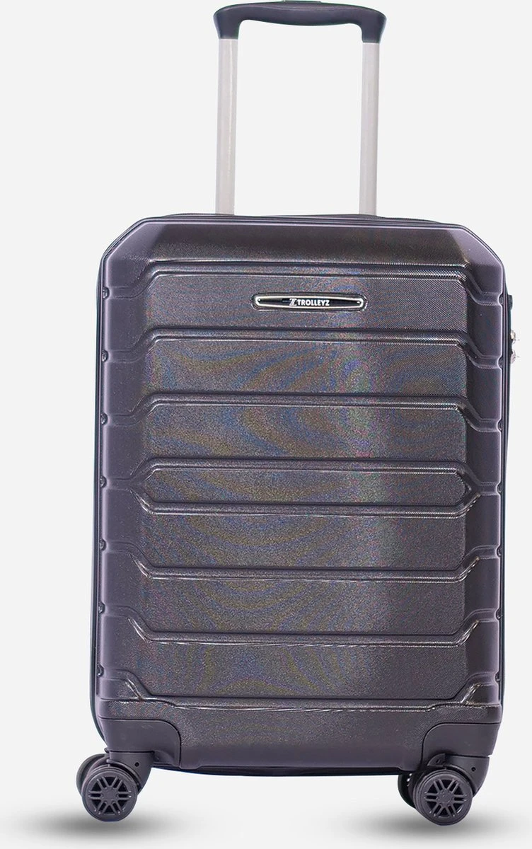 ©TROLLEYZ - Amsterdam LEGACY No.9 - Trolley - 55cm Met TSA Slot - Dubbele Wielen - 360° Spinners - 100% ABS - Handbagage Koffer In Night Black 3 ©TROLLEYZ - Amsterdam LEGACY No.9 - Trolley - 55cm Met TSA Slot - Dubbele Wielen - 360° Spinners - 100% ABS - Handbagage Koffer In Night Black