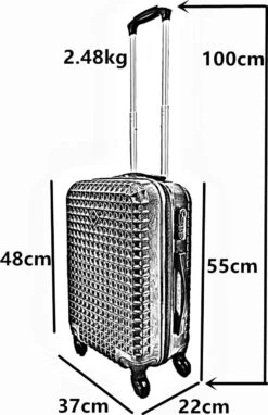 SB Travelbags Handbagage Koffer 55cm 4 Wielen Trolley - Zwart 16 SB Travelbags Handbagage Koffer 55cm 4 Wielen Trolley - Zwart -Reisbagage Winkel 775x1200 1