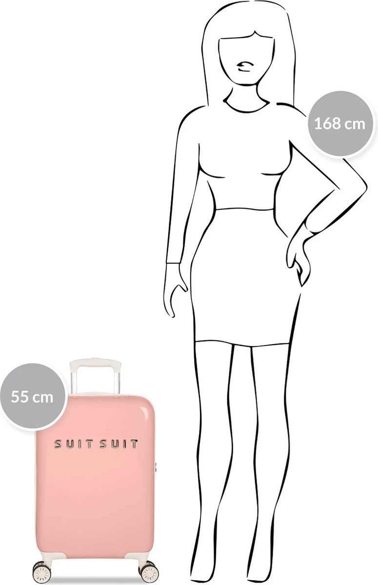 SUITSUIT - Fabulous Fifties - Papaya Peach - Handbagage (55 Cm) 5 SUITSUIT - Fabulous Fifties - Papaya Peach - Handbagage (55 Cm) - Afbeelding 3
