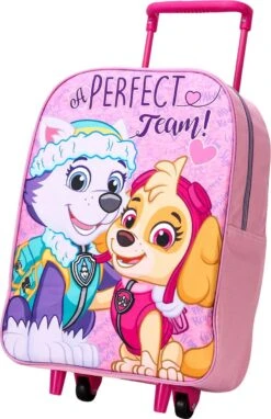 Paw Patrol Skye & Everest Trolley Koffer School Logeren Vakantie