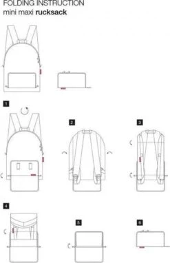 Reisenthel Mini Maxi Rucksack Rugzak - Opvouwbaar - 14L - Signature Black Zwart -Reisbagage Winkel 776x1200 13