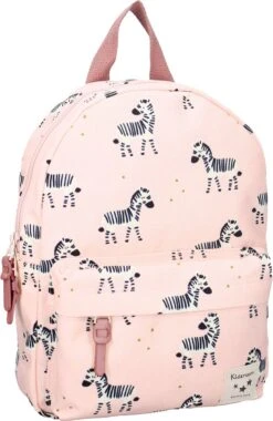 Kidzroom To The Zoo Rugzak 2 T/m 6 Jaar - Roze - Zebra -Reisbagage Winkel 779x1200 8