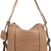 Burkely Just Jolie Dames Rugtas Hobo - Taupe -Reisbagage Winkel 781x1200 16