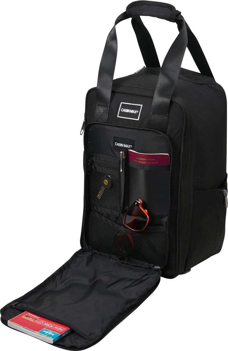 CabinMax Narvik Wieltas - Ryanair Reistas Op Wielen - Handbagage 20L - 40x20x25cm - Zwart 11 CabinMax Narvik Wieltas - Ryanair Reistas Op Wielen - Handbagage 20L - 40x20x25cm - Zwart - Afbeelding 9