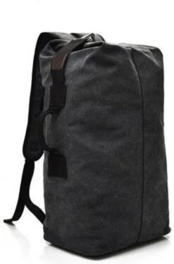 MIRO Luxe Backpack - Rugzak - Grote Capaciteit - Met Zip - 50 Liter - Zwart