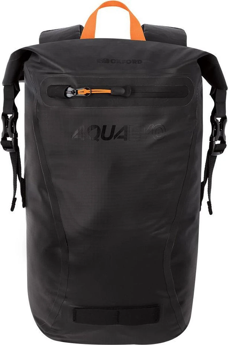 Zwarte Rugzak - Waterdichte Rugzak - Rugtas - 22 Liter Rugzak - Backpack Oxford Aqua Evo High-Tech 22L Roll-Top 3 Zwarte Rugzak - Waterdichte Rugzak - Rugtas - 22 Liter Rugzak - Backpack Oxford Aqua Evo High-Tech 22L Roll-Top