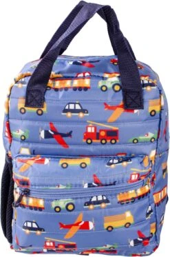 JB Transport Rugzak School Tas Auto Vliegtuig Brandweerauto 3-6 Jaar