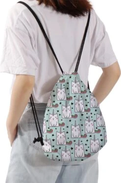 Zwemtas - Gymtas "Unicat" - Luxe Rugtas Met Trekkoorden - School Tas - Rugzak -Reisbagage Winkel 795x1200 14