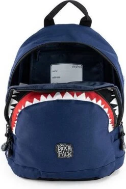 Pick & Pack Shark Rugzak S - Navy -Reisbagage Winkel 798x1200 20