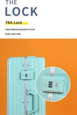 TOP AA Reis Kofferset - Trolleyset 3-delig Met TSA Slot Aluminum Frame, Kleine Cabine En Groot, ABS Luggage, (20+24+28 Inches 3 Pc Set), Roze/pink -Reisbagage Winkel 798x1200 6