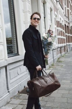 Leren Weekendtas Bruin - Reistas - Weekender - Duffle Bag - Sporttas - Studs & Stones -Reisbagage Winkel 799x1200 249