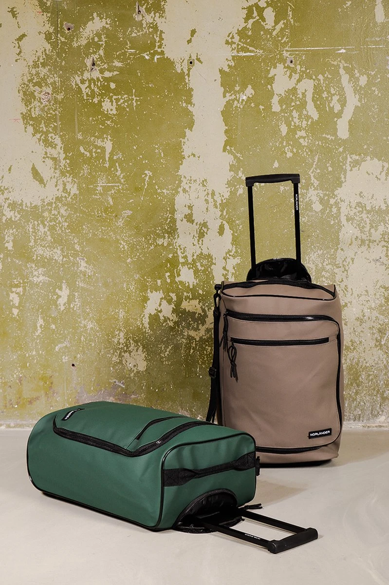 Norlander Lyon Trolleytas - Dull PU - 21 Liter - Groen 8 Norlander Lyon Trolleytas - Dull PU - 21 Liter - Groen - Afbeelding 6