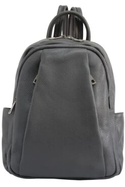 AmbraModa Italiaanse Rugtas, Rugzak Tas, Handtas, Rugzak, Voor Dames Gemaakt Van Echt Leer GL029 Donkergrijs -Reisbagage Winkel 800x1200 174