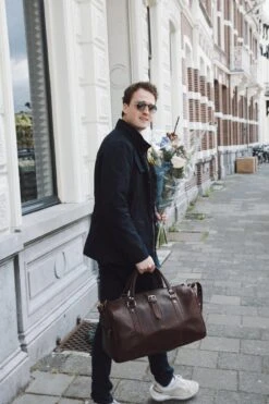 Leren Weekendtas Bruin - Reistas - Weekender - Duffle Bag - Sporttas - Studs & Stones -Reisbagage Winkel 800x1200 184