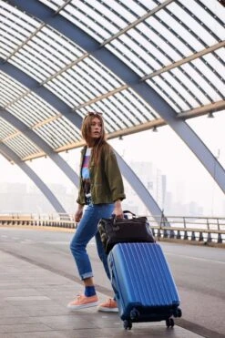 Decent Tranporto-One Grote Koffer - 76 Cm - TSA Slot - Dark Blue -Reisbagage Winkel 800x1200 76