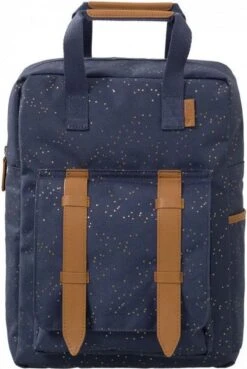 Fresk Rugzak Indigo Dots - Kinderrugzak - Boekentas Kleuterschool - Peuter Zak - Blauw Met Gouden Dots -Reisbagage Winkel 804x1200 39