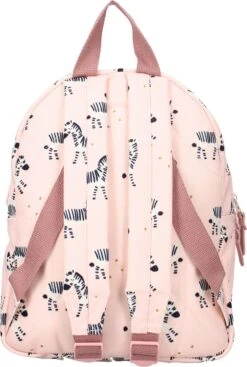 Kidzroom To The Zoo Rugzak 2 T/m 6 Jaar - Roze - Zebra -Reisbagage Winkel 808x1200 21