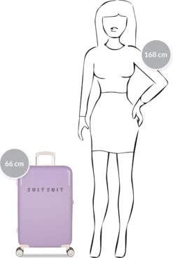 SUITSUIT - Fabulous Fifties - Royal Lavender - Reiskoffer (66 Cm) 24 SUITSUIT - Fabulous Fifties - Royal Lavender - Reiskoffer (66 Cm) -Reisbagage Winkel 808x1200