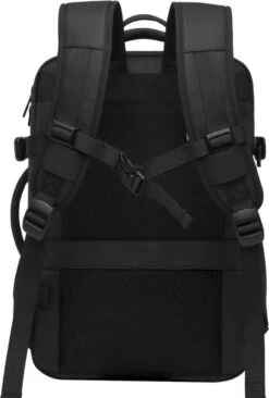 Bange Rugtas - 15,6 Inch - Laptop Rugzak - USB-aansluiting - Waterafstotend - Zwart - Incl. Smart Thermosfles -Reisbagage Winkel 810x1200 10