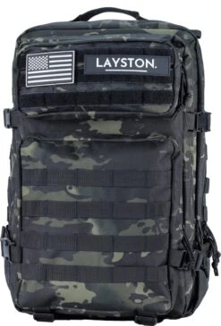 LAYSTON. - 45L Sport School Werk Rugtas - Sport Rugzak - Tactical Backpack - Waterafstotend - Camo Groen -Reisbagage Winkel 812x1200 13
