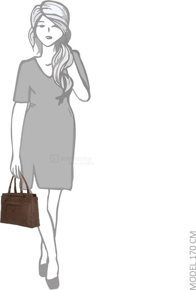 Enrico Benetti Nikki 66518 Laptoptas Met 14" Laptopvak En Tabletvak - Bruin 4 Enrico Benetti Nikki 66518 Laptoptas Met 14" Laptopvak En Tabletvak - Bruin - Afbeelding 2