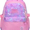 STIJLVOLLE GROTE CAPACITEIT GRAPPIGE ROZE TIENER BOEKENTAS LAPTOP,SCHOOLTAS RUGZAK VOOR VROUW MEISJE ( ROZE PAARS ) -Reisbagage Winkel 822x1200 9